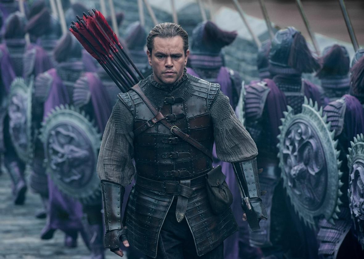 Matt Damon's controversial The Great Wall battles its own contradictions.