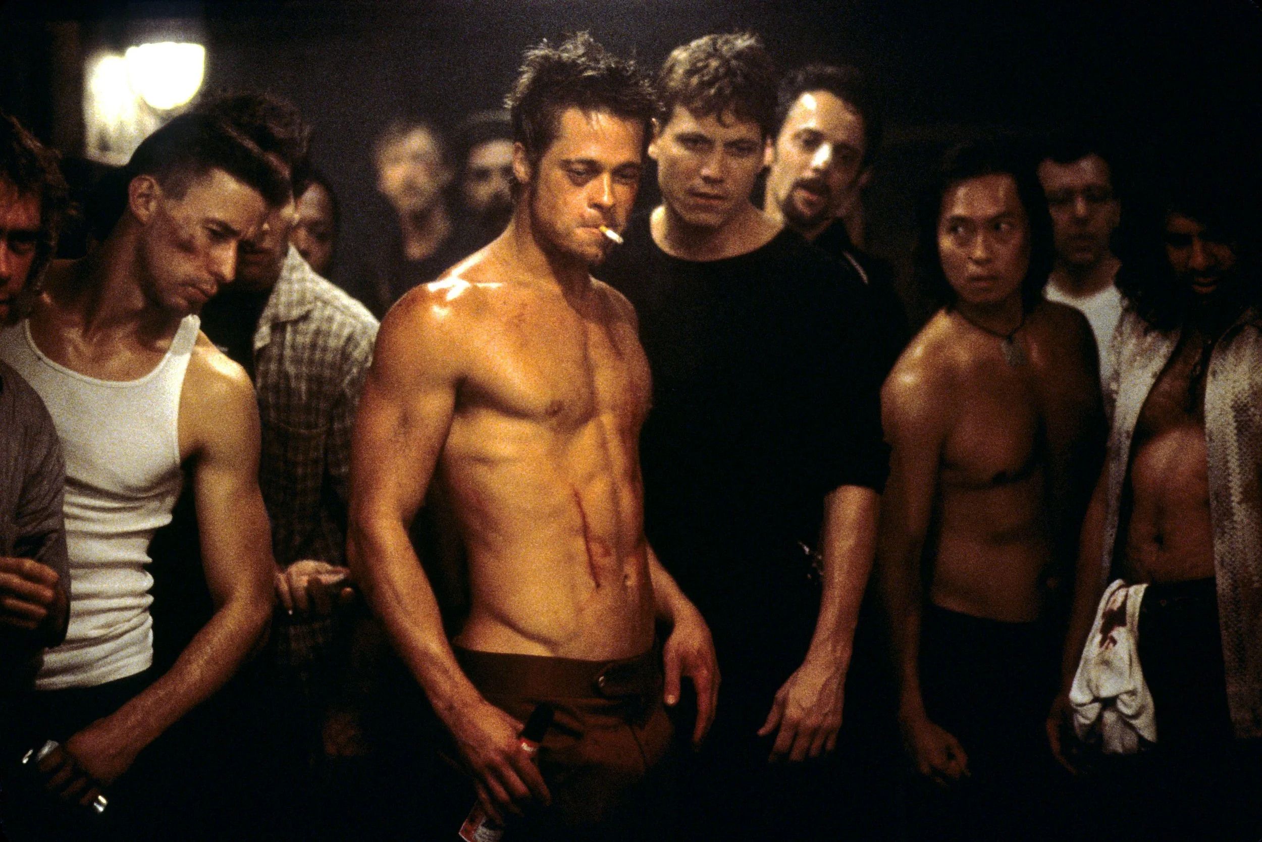Party Like It's 1999: Brad Pitt's FIGHT CLUB abs, white supremacy, and trauma bonding masculinity — Moviejawn